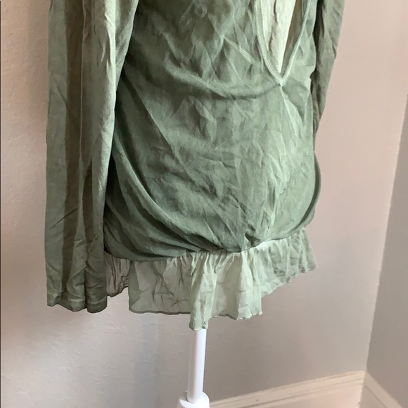 NWT Hunter Green Mock Turtle Neck Top - Picture 5 of 6